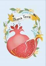 pomegrante goodluck Card 32522 created by Ink Pudding