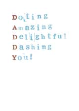 Dad Male Birthday Card 33144 created by Monty and Tom