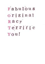 40 forty Birthday Card 10946 created by Monty and Tom