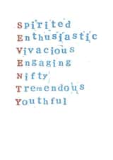 Classic Birthday Card - 70th - Typography created by Monty and Tom