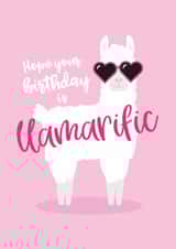 alpaca cute Birthday Card 9247 created by Tiger Feet Creations