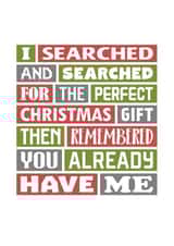 Funny Christmas Card - Cheeky Xmas Card created by SixElevenCreations