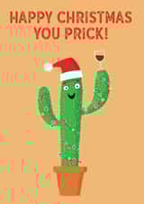 cactus funny Christmas Card 2479 created by Louise Gardner