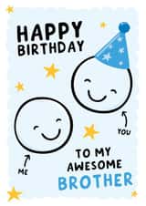 Awesome Brother Birthday Card created by Macie Dot Doodles