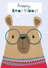 bear glasses Birthday Card 33724 created by Bells Scambler