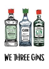 Xmas Gin Christmas Card 8918 created by Of Life & Lemons Ltd.