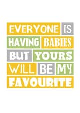 Funny New Baby Card For Friend - Gender Neutral created by SixElevenCreations