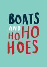 funny boats Christmas Card 1022 created by Lauren Goodland
