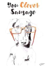 Congratulations Clever Sausage card created by Gideon Caspi