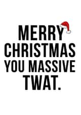 Insulting Christmas card created by Offhand Cards