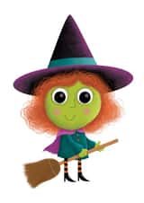 Halloween Witch Card 34053 created by Chris Embleton-Hall Illustration