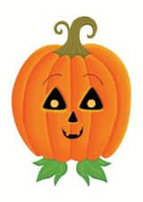 Halloween Pumpkin Card 34054 created by Chris Embleton-Hall Illustration