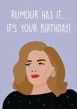 Adele Celebrity Birthday Card 7332 created by Rumble Cards