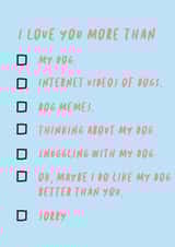 love dog Love & Friendship Card 32609 created by See More