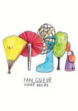 cute funny Thank You Card 5514 created by Jelly Armchair