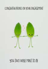 Mint leaves - Engagment card created by Yippea