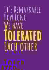 Anniversary? Sibling? Work Colleague? This card suits many created by Yeti Design