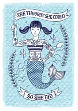 mermaid well done Exams Card 11340 created by Alexandra Snowdon