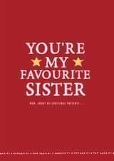 funny sister Christmas Card 3687 created by Zoe Brennan