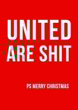 xmas manutd Christmas Card 11159 created by Offside Cards