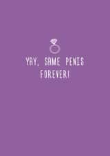 Rude - diamond ring engagement card created by Happy Little Vegemite