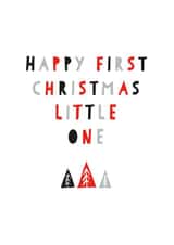 scandi first Christmas Card 9290 created by Percy & Pearl