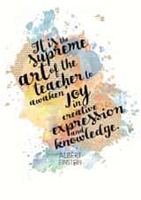 teacher thanks Thank You Card 5458 created by Bookishly