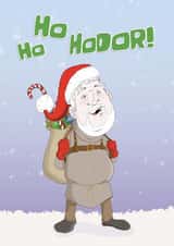 GOT Hodor Christmas Card created by Gideon Caspi