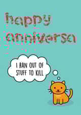 funny animals Anniversary Card 8529 created by Thirty Mussels