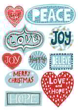 Typography arty Christmas Card 34290 created by YouBloom
