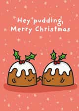 pudding cute Christmas Card 8011 created by The Playful Indian