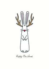 hoppy bunny Christmas Card 27357 created by Hoppy Bunnies