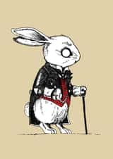 whiterabbit rabbit Card 26124 created by D J R Bennett