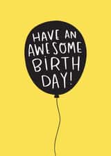 balloon happy Birthday Card 10845 created by Nutmeg and Arlo