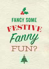 Xmas Festive Christmas Card 12113 created by Brainbox Candy