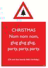 xmas festive Christmas Card 12116 created by Brainbox Candy