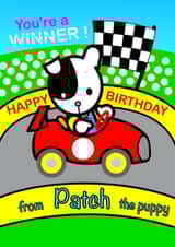 Patch puppy Birthday Card 34478 created by Michael Walsh