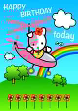 Happy poppy Birthday Card 34479 created by Michael Walsh