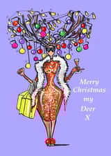 deer my Christmas Card 34419 created by Charlotte Posner