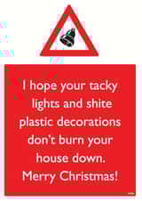 xmas lights Christmas Card 12118 created by Brainbox Candy