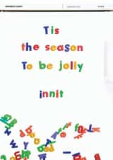 xmas jolly Christmas Card 34491 created by Brainbox Candy