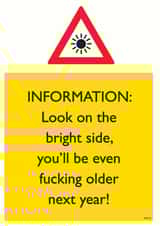 sign information Birthday Card 12131 created by Brainbox Candy