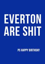 everton funny Birthday Card 11164 created by Offside Cards