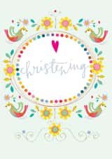 christening card - christening - congratulations - pretty and traditional created by Kali Stileman
