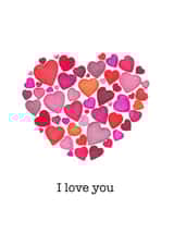 love hearts Anniversary Card 4438 created by LATTE DESIGN