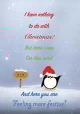 Xmas Penguin Card 34631 created by Ash Dickinson