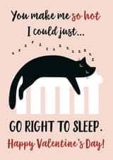 funny black Valentines Day Card 32201 created by Miümi Cat