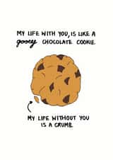cookie chocolate Valentines Day Card 34652 created by Megg Hems