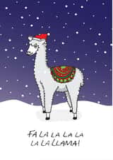 llama Christmas Card 33687 created by Pukka Design