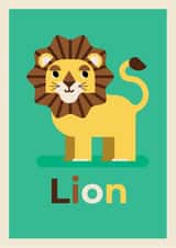 lion animal Card 28261 created by Tom Langton